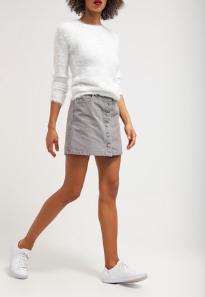 Gonna a campana - grey denim