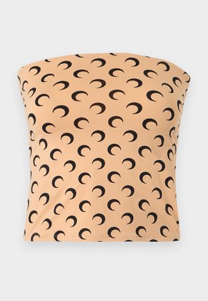 MOON PRINTED SECOND SKIN TUBE  - Top - tan