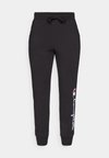 ICONS CUFF PANTS WITH LARGE LOGO - Donji dijelovi trenirke - black