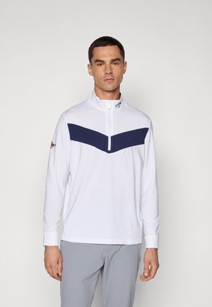 ODYSSEY 1/4 ZIP - Pikkade varrukatega topp - bright white