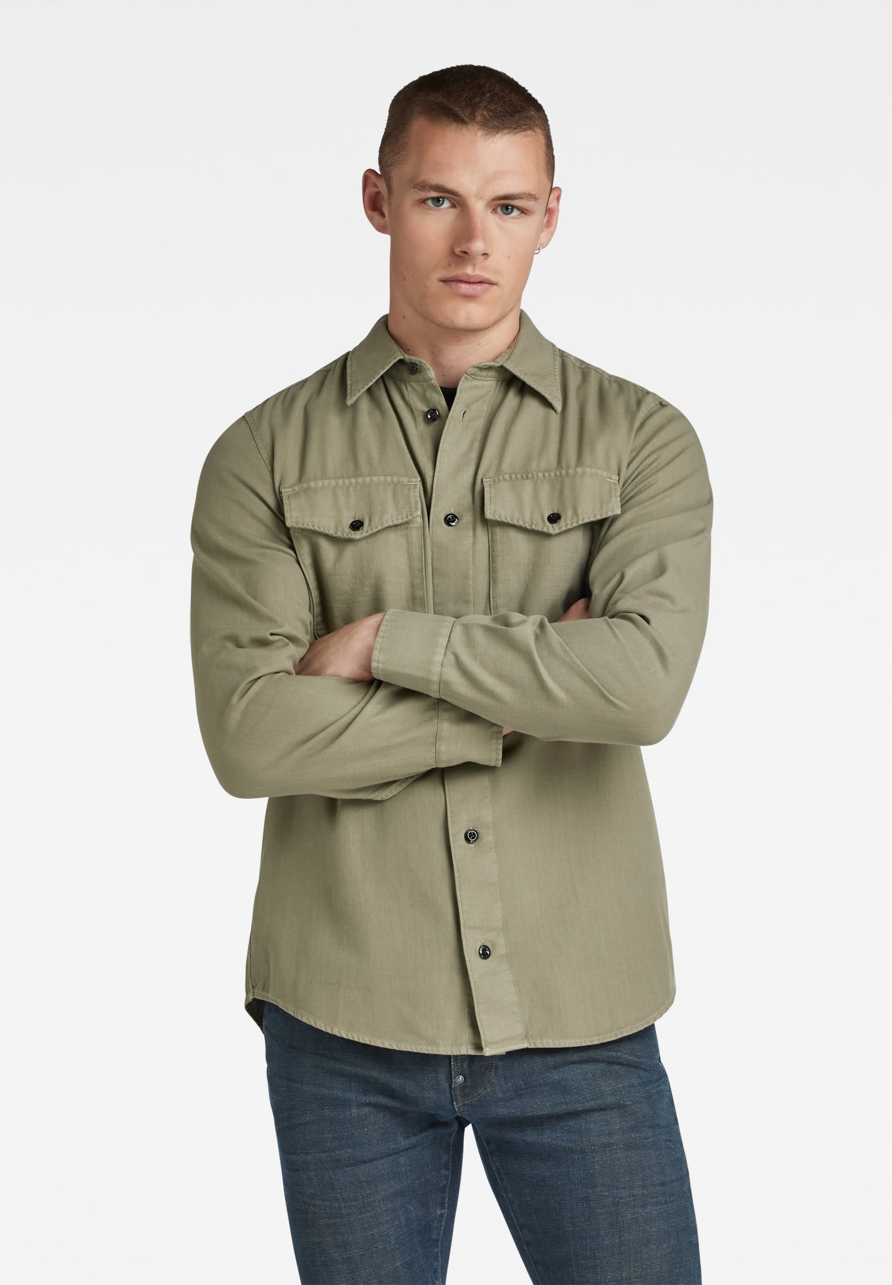 G-STAR MARINE SLIM SHIRT - Overhemd - sartho blue/donkerblauw
