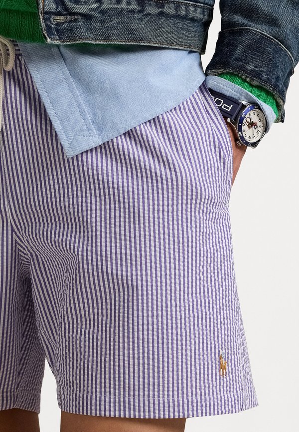 TRAVELER MID TRUNK - Swimming shorts - tie purple seersucker3