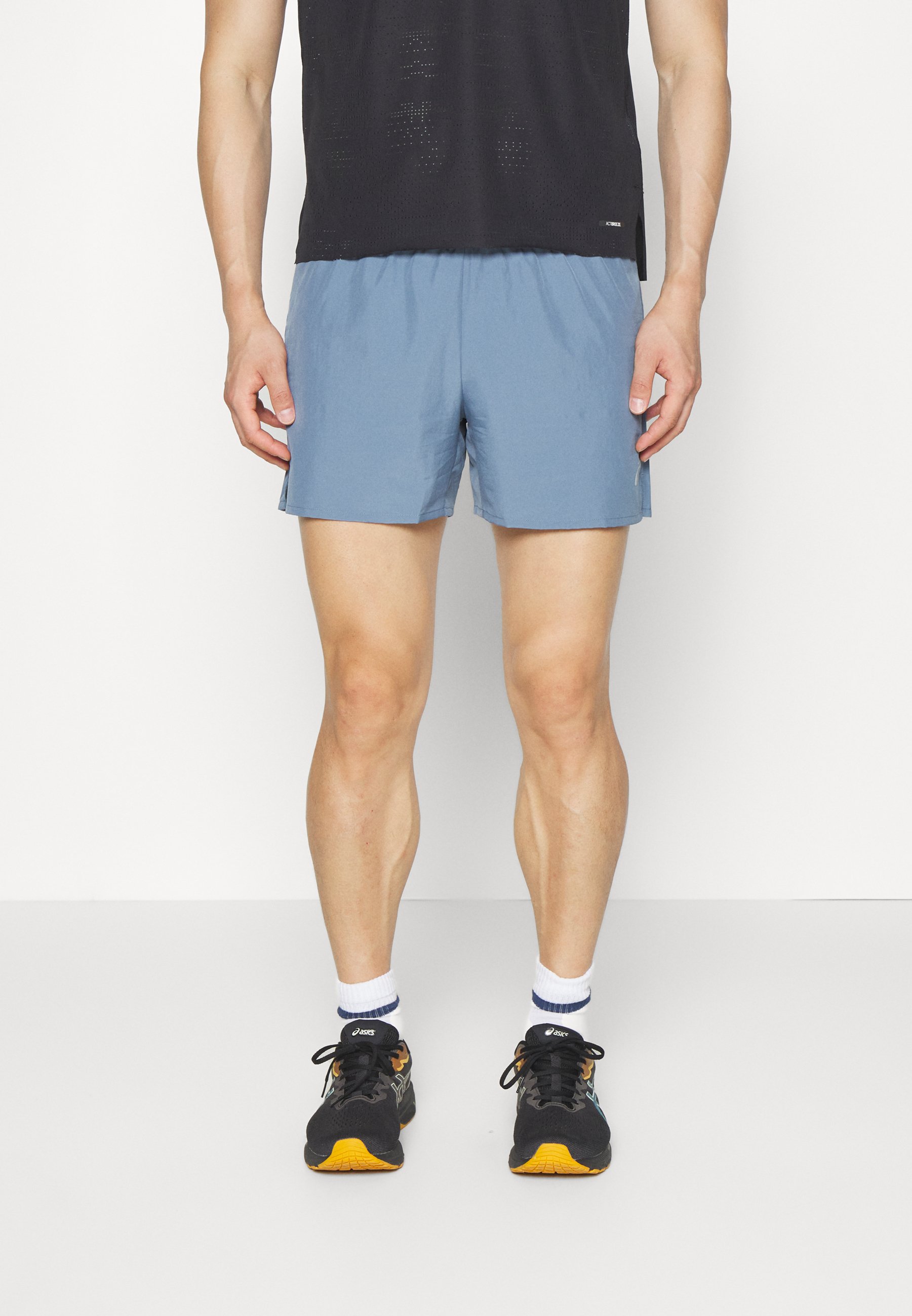 asics blue shorts