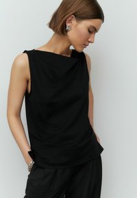 Next REGULAR FIT - COWL NECK SLEEVELESS - Tops - black