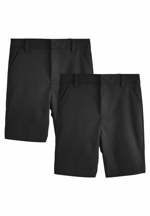 REGULAR FIT - FASTENING 2 PACK - Shorts - black