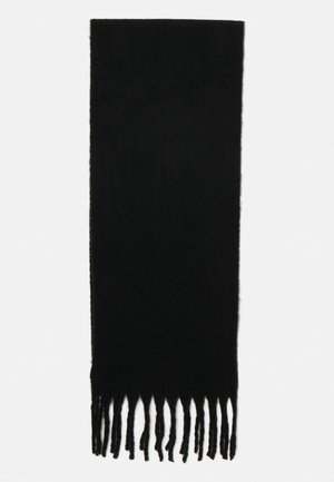 SCARF BIG FRINGE SOLID - Écharpe - black