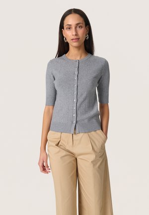 SPINA RELIEF SS - Cardigan - ultimate gray melange