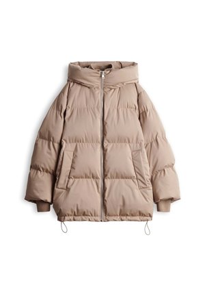 OPUS, LOOSE FIT RIBBED TEXTURE - Cappotto invernale - light mocca