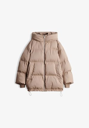 OPUS, LOOSE FIT RIBBED TEXTURE - Cappotto invernale - light mocca