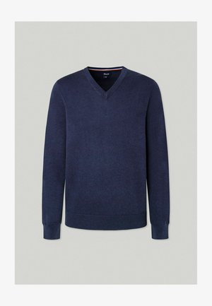 Façonnable V NECK - Trui - marine blue