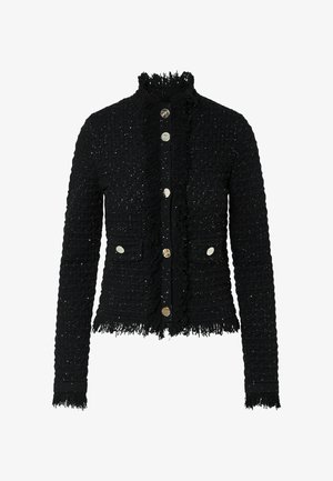 LIU JO, LIU JO JACKET WITH FRAYED DETAILS - Gilet - black