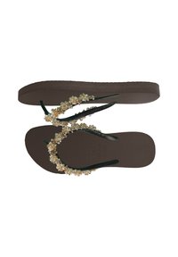 Uzurii PRECIOUS BLOOM  - Zehentrenner - coffee