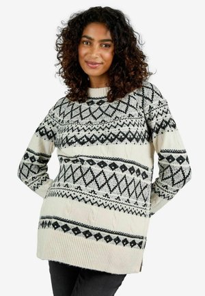 MATERNITY AND NURSING PATTERNED REGULAR FIT - Kardigan - cream