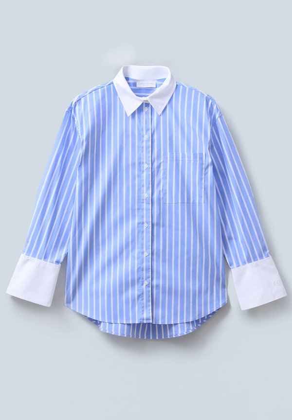 STUDIO JARINA BLOUSE - Button-down blouse - blau2