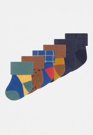 BOY BEAR AND GRAPHICS 6 PACK  - Socken - orange/blue