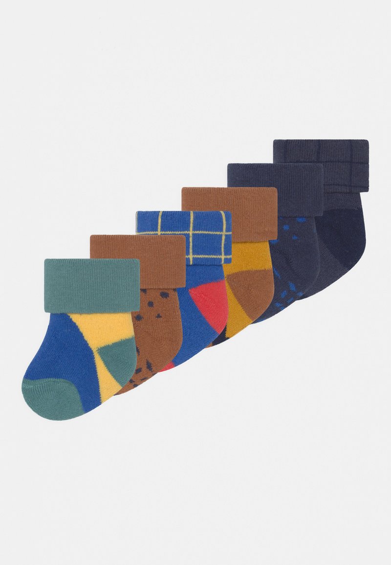 Ewers BOY BEAR AND GRAPHICS 6 PACK - Socken - orange/blue