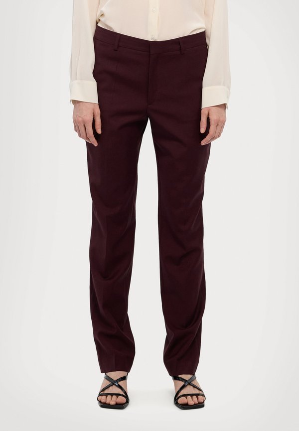 EMMA TROUSERS - Trousers - burgundy4