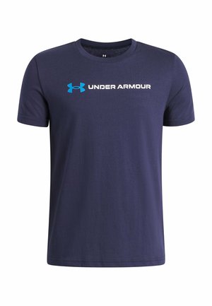 Under Armour, LOGO WORDMARK - Sports T-shirt - midnight navy