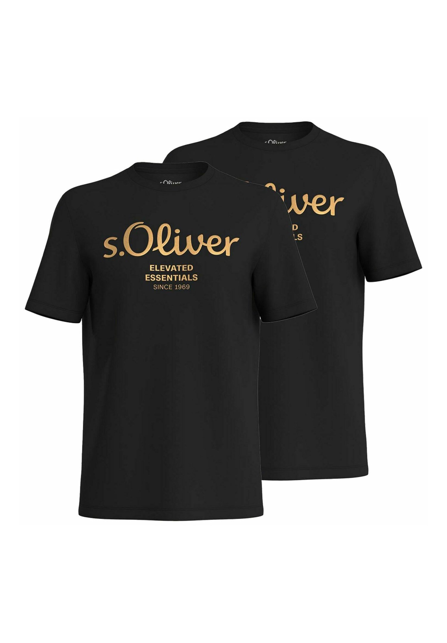 S.Oliver Herren T-Shirt Aus Baumwolle – Klassisches Rundhals-Shirt