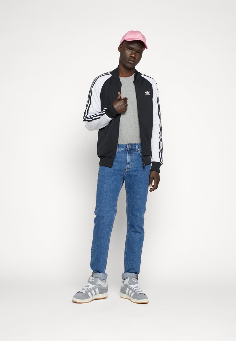adidas jacket with jeans