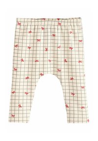 Next COSY SET - Legíny – nohavice - red white bow print