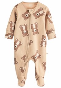 Next ZIPPED 4 PACK - REGULAR FIT - Strampler - tan brown bear