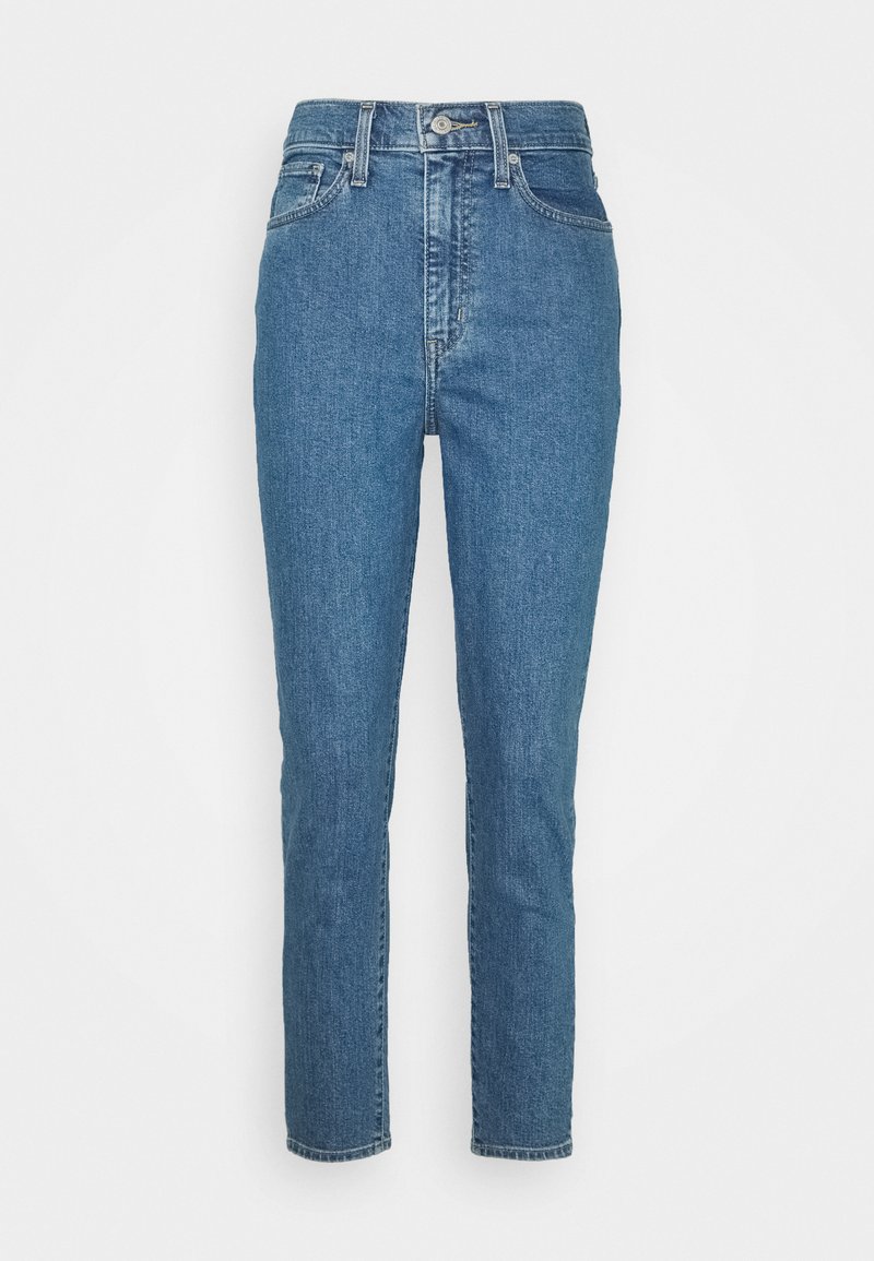 Levi S High Waisted Mom Jean Jeans Tapered Fit Blue Denim Light Blue Denim Zalando Co Uk Levi S High Waisted Mom Jean Jeans Tapered Fit Blue Denim Light Blue Denim Zalando Co Uk