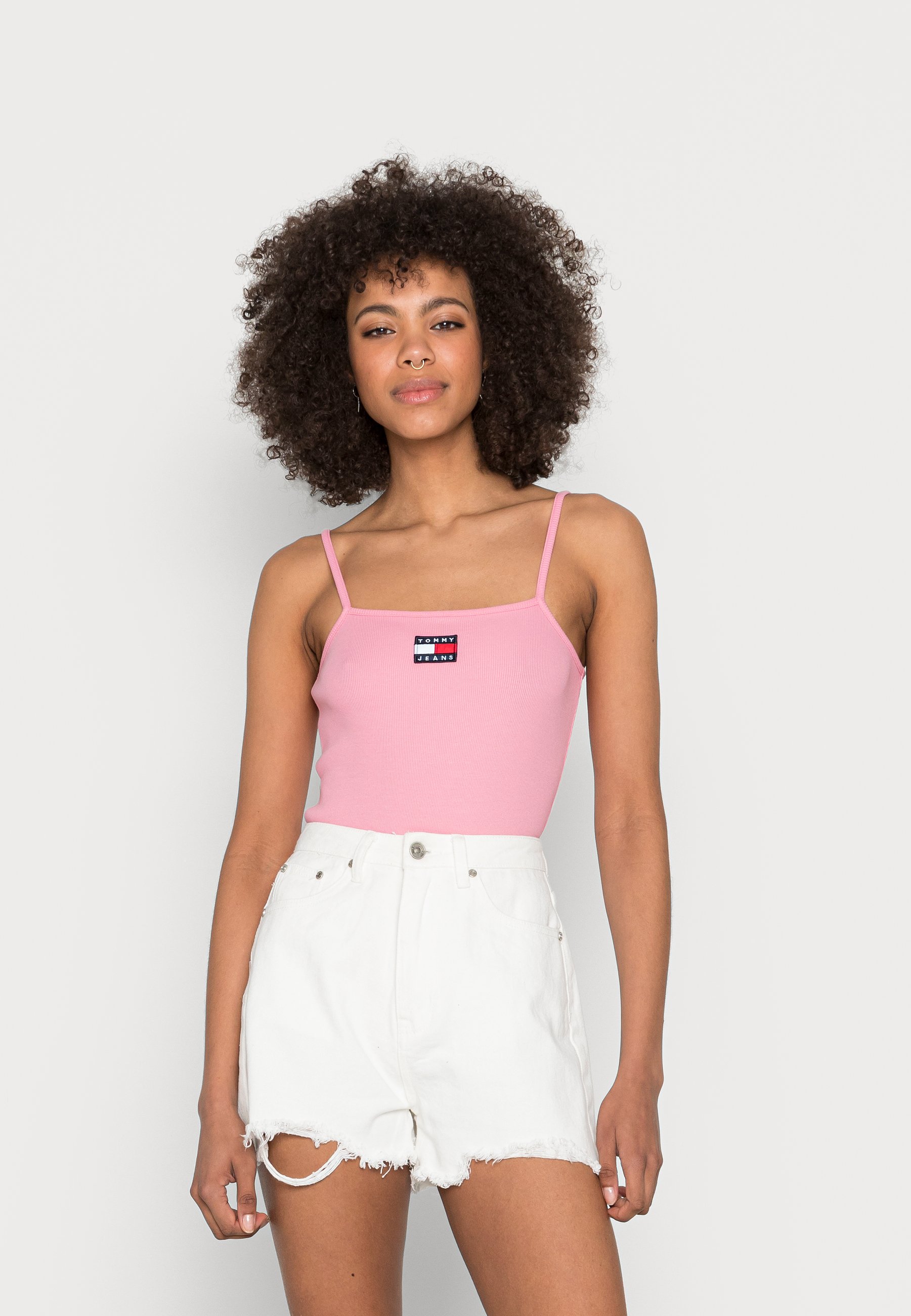 pink tommy jeans top