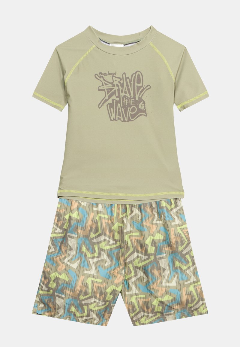 Playshoes UV SCHUTZ BADE WAVE SET - Μαγιό σορτς - oliv