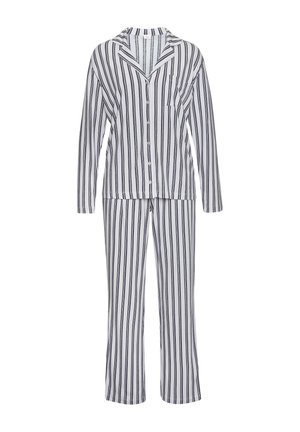 SET - Pyjama set - schwarz weiß gestreift