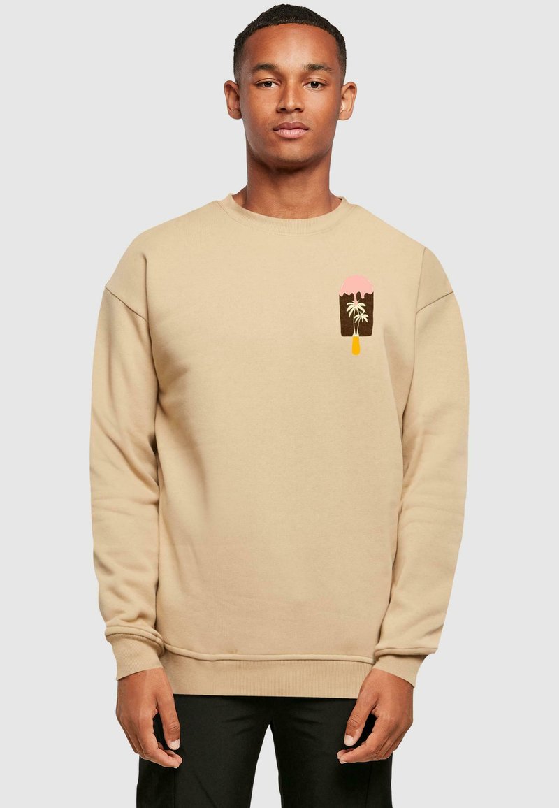 Merchcode SUMMER - ICECREAM CREWNECK - Pusa - unionbeige