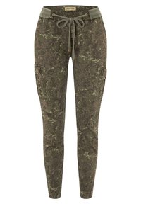 TIMEZONE SLIM MALIKATZ - Cargo trousers - greenish camo