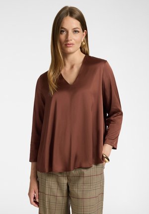 Elena Mirò, BLUSA STRETCH - Camicetta - marrone