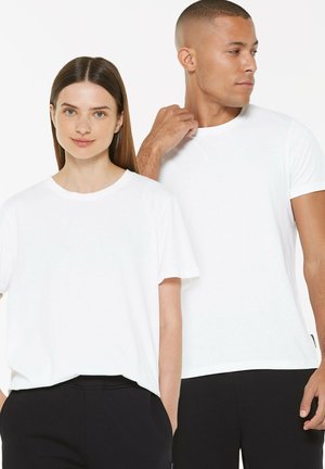 RUNDHALS 2ER PACK - Basic T-shirt - opticwhite   opticwhite