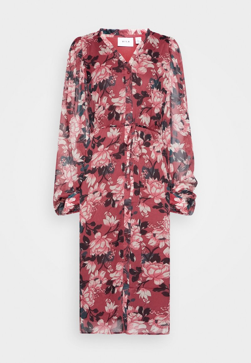 Vila Blousejurk donkerroze Vila Blousejurk donkerroze