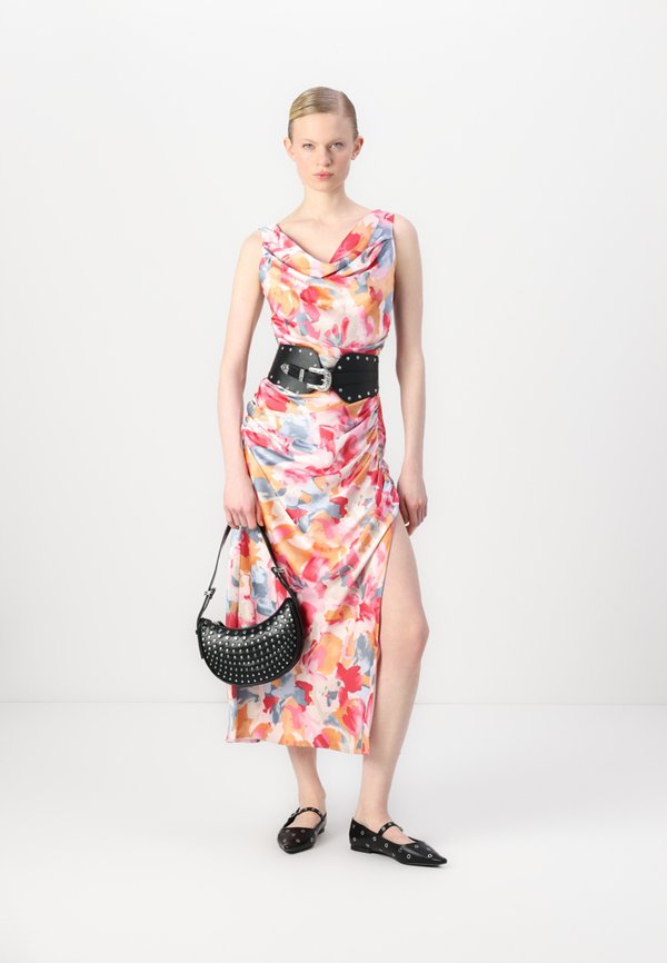 Cowl Neck Draped Maxi Dress - Occasion wear - abstract4