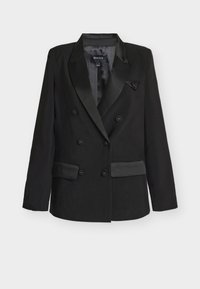 SLOANE SATIN DETAIL BLAZER - Blazer - black
