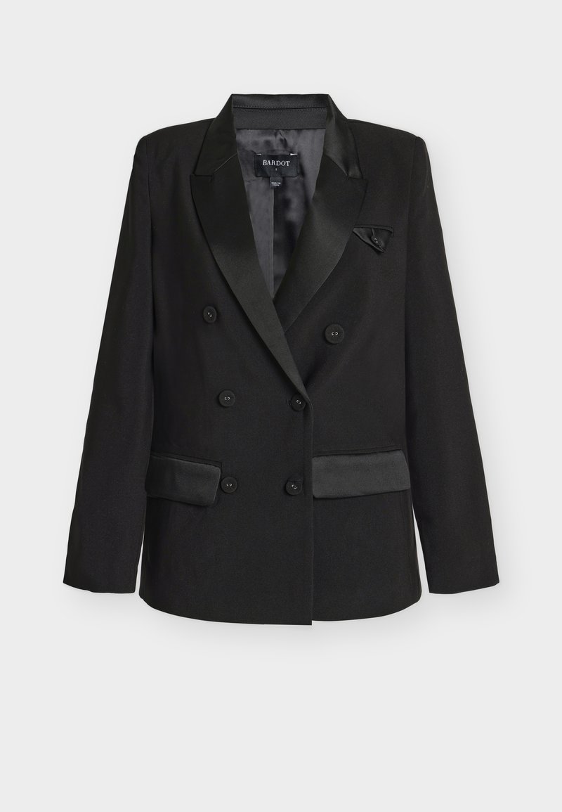 Bardot SLOANE SATIN DETAIL BLAZER - Blazer - black/negro - Zalando.es