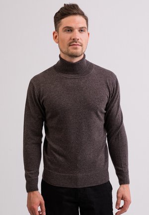 ROLLKRAGEN  - Strickpullover - taupe melange