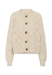 KIMMY - Cardigan - oyster gray solid melange