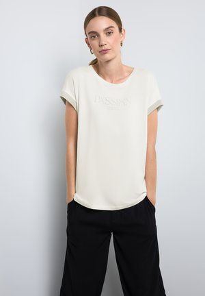 Street One MIT WORDING
 - Print T-shirt - weiß