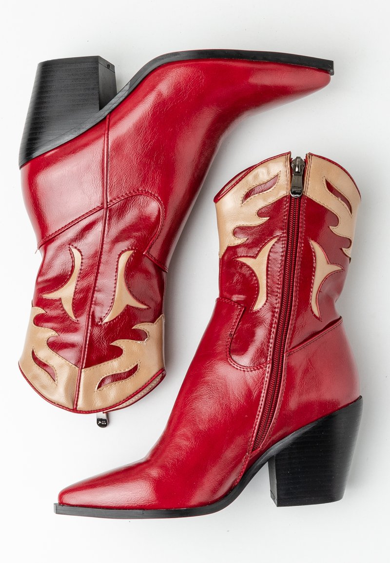 PRIMA MODA Cowboy-/Bikerlaarsjes - red/rood - (Pre-owned) - Zalando.nl