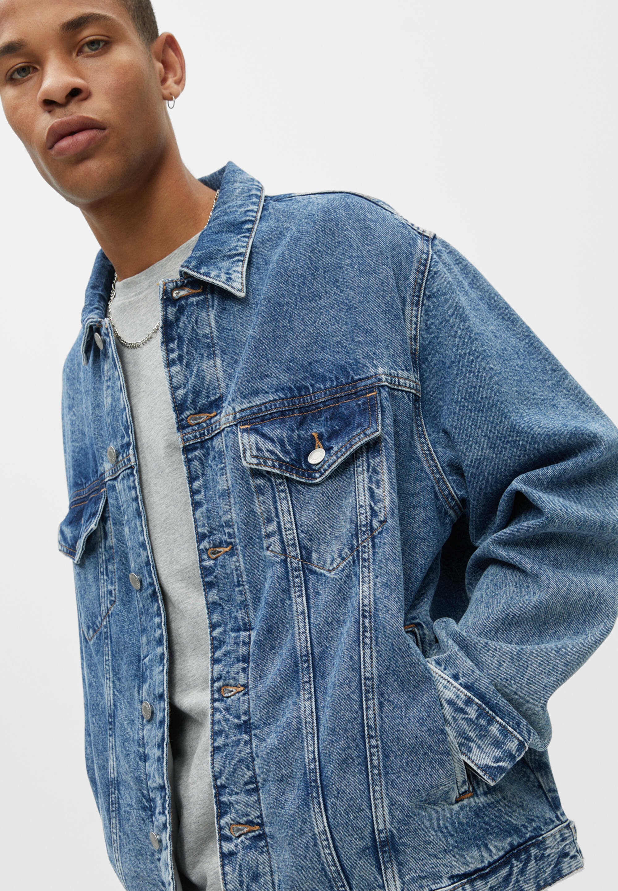 PULL\u0026BEAR WITH SEAM DETAIL - Denim 