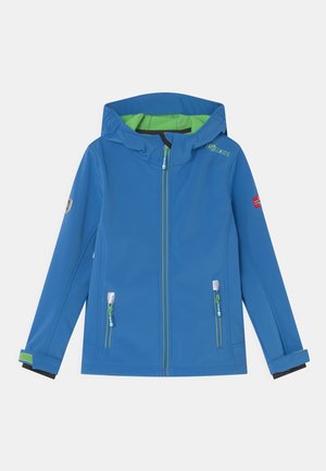 KIDS TROLLFJORD UNISEX - Softshell jakker - medium blue/green