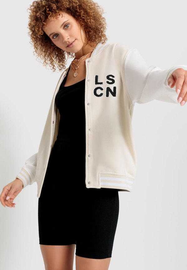 LSCN BY LASCANA - Bomberjacke - beige weiß schwarz