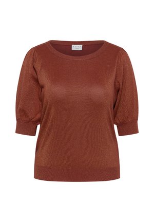 Kaffe Curve, KCREGITTA - T-shirt basique - henna
