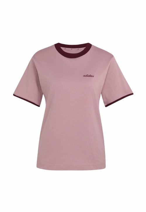 adidas SPORTSWEAR SEASONAL ESSENTIALS COLORPOP T-SHIRT WITH EMBROIDERED GRAPHIC - Basic T-shirt - magic mauve maroon — foto 4