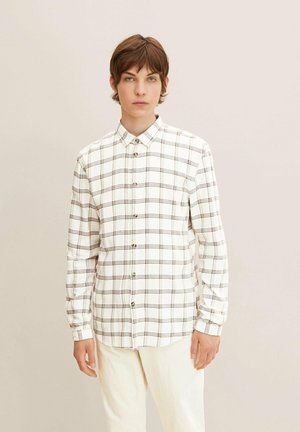 MIT KAROMUSTER - Vapaa-ajan kauluspaita - beige base multicolor check