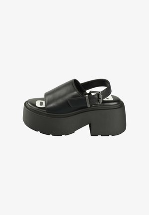 Buffalo, VICIOUS - Plateausandalette - black