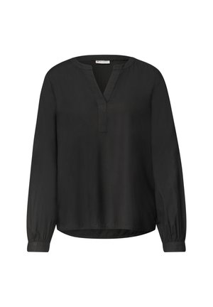 Street One, SPLIT NECK TUNIKA - Blouse - black
